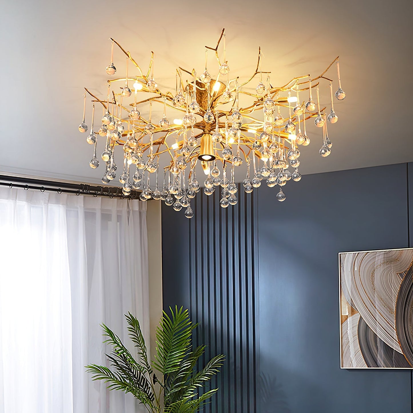 DivinoAura - Timeless Ceiling Light with Luxurious Finish and Soft Light