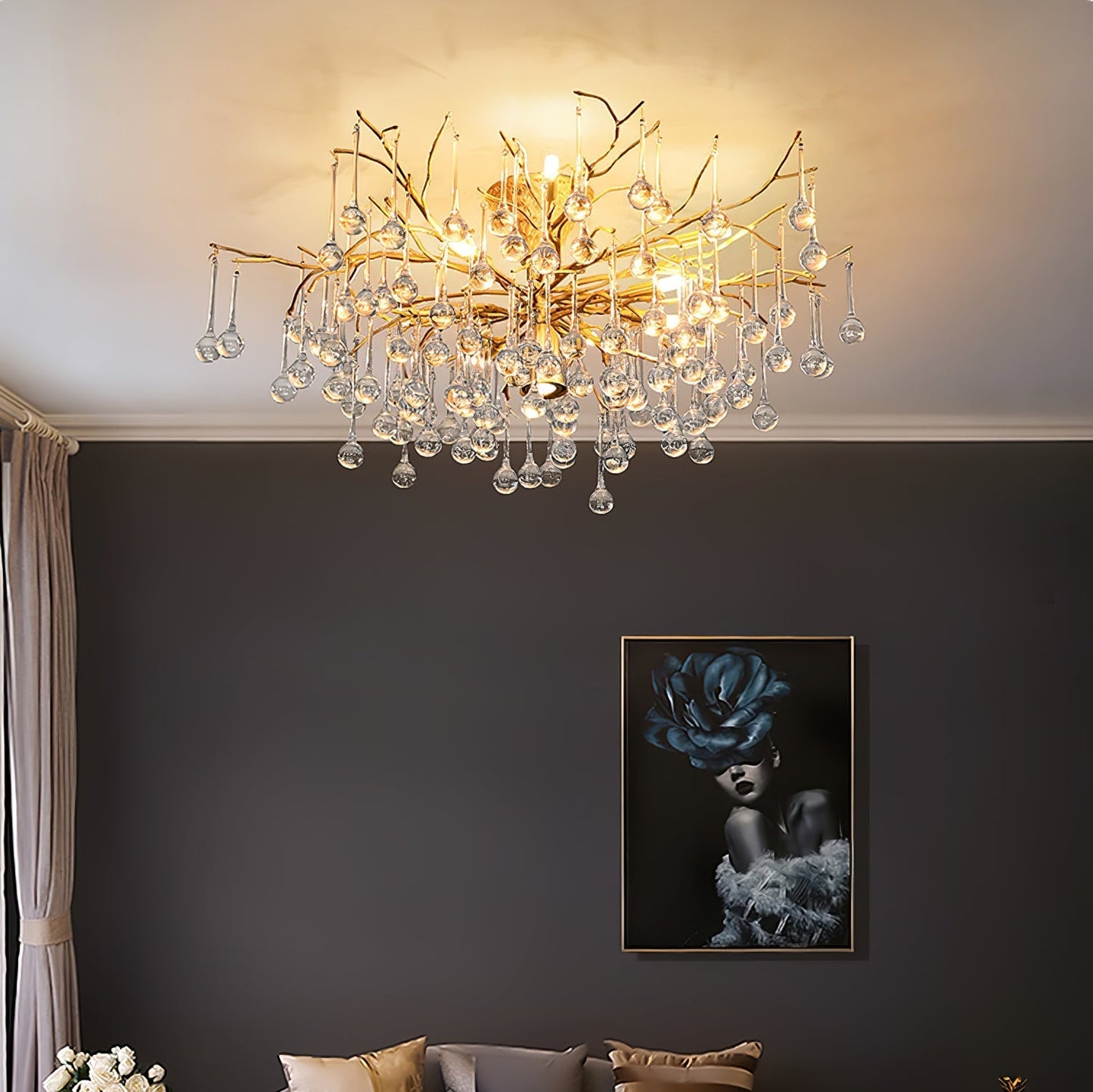 DivinoAura - Timeless Ceiling Light with Luxurious Finish and Soft Light