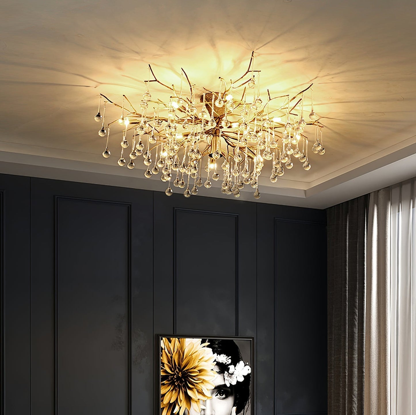 DivinoAura - Timeless Ceiling Light with Luxurious Finish and Soft Light