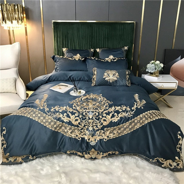 Thelittleesse™ Eurolux Bedding Set – 4-Piece Silk-Feel Luxury