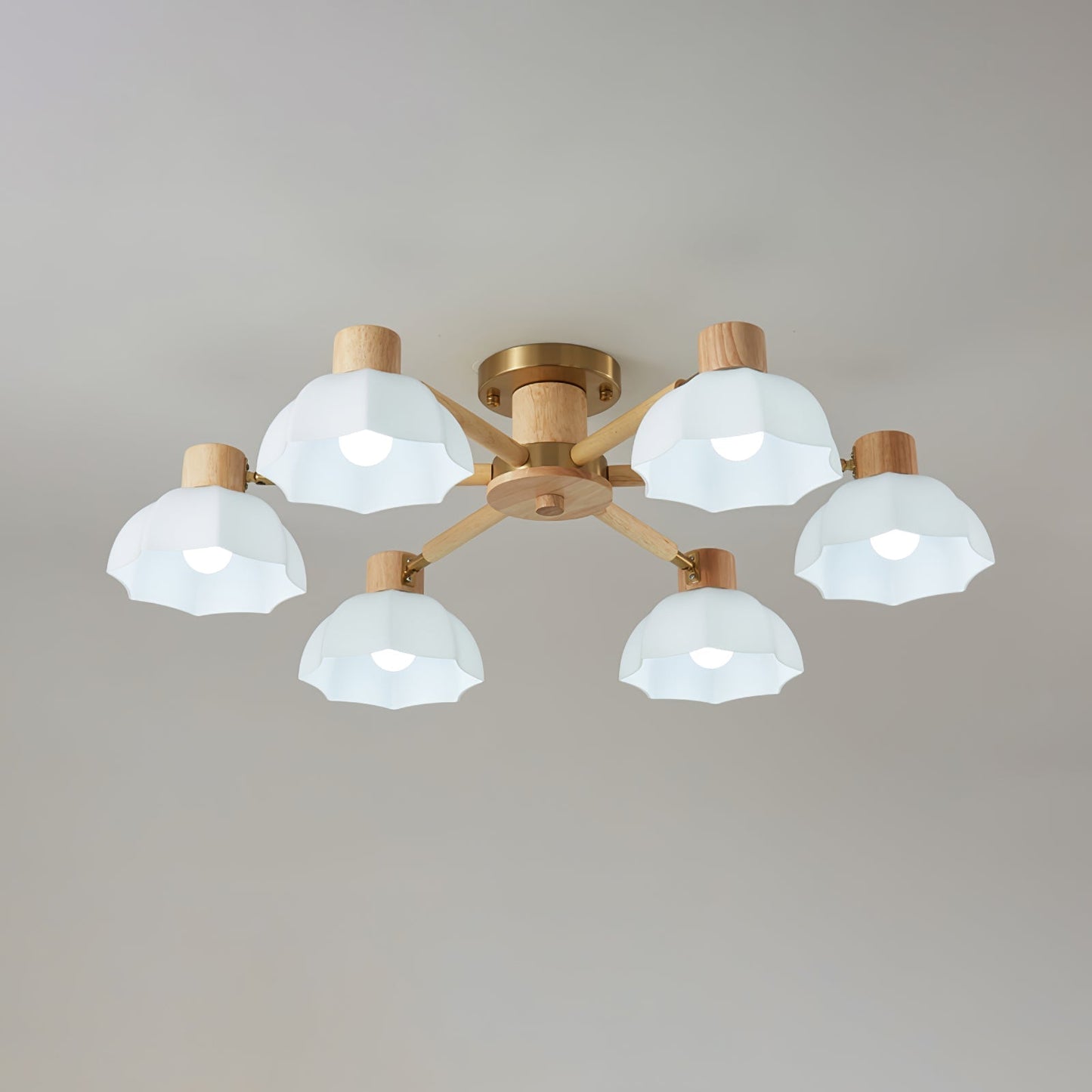FloraAura - Ceiling Lamp with Flower Shape and Cozy Light Spread