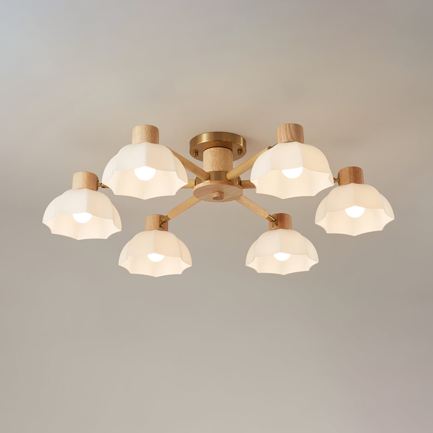 FloraAura - Ceiling Lamp with Flower Shape and Cozy Light Spread