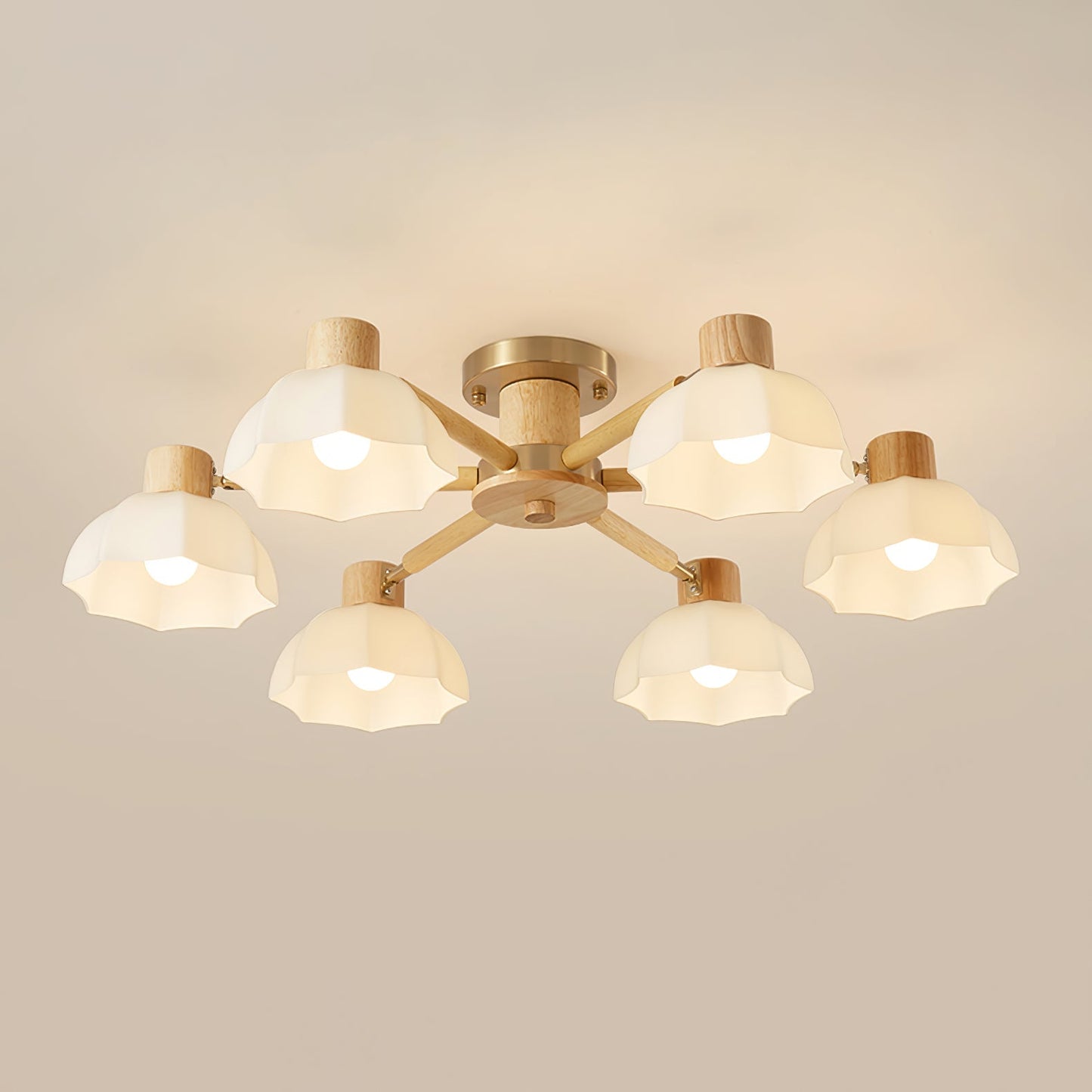 FloraAura - Ceiling Lamp with Flower Shape and Cozy Light Spread