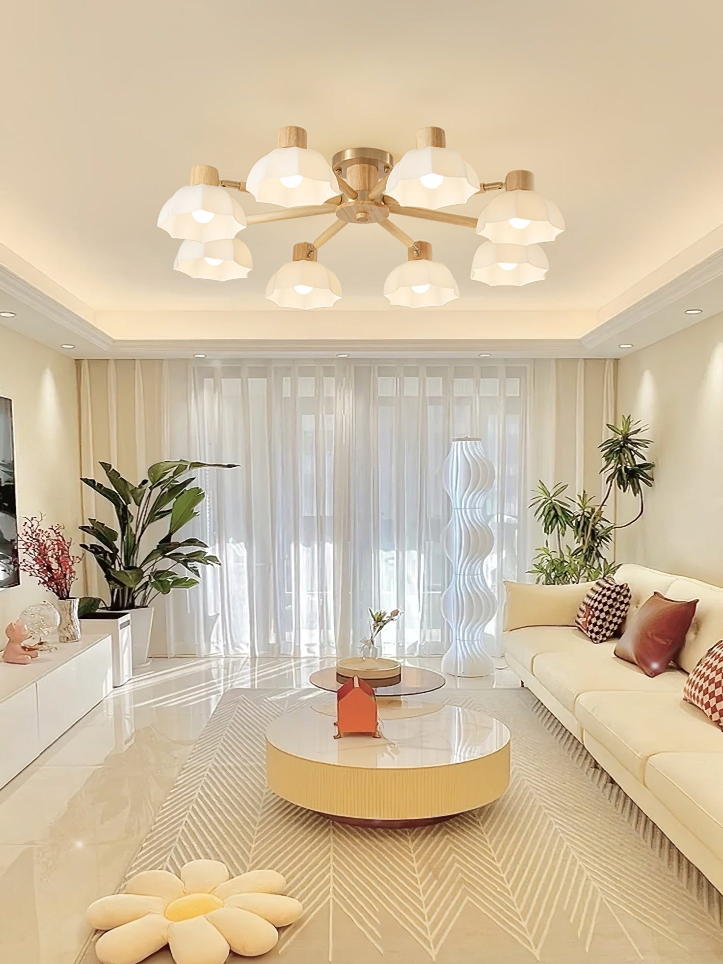 FloraAura - Ceiling Lamp with Flower Shape and Cozy Light Spread