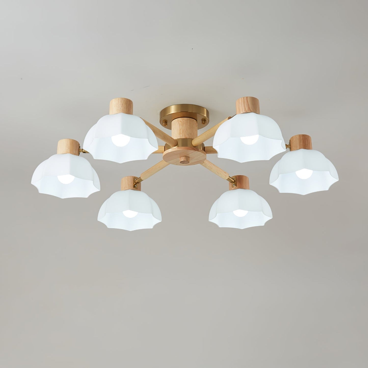 FloraAura - Ceiling Lamp with Flower Shape and Cozy Light Spread
