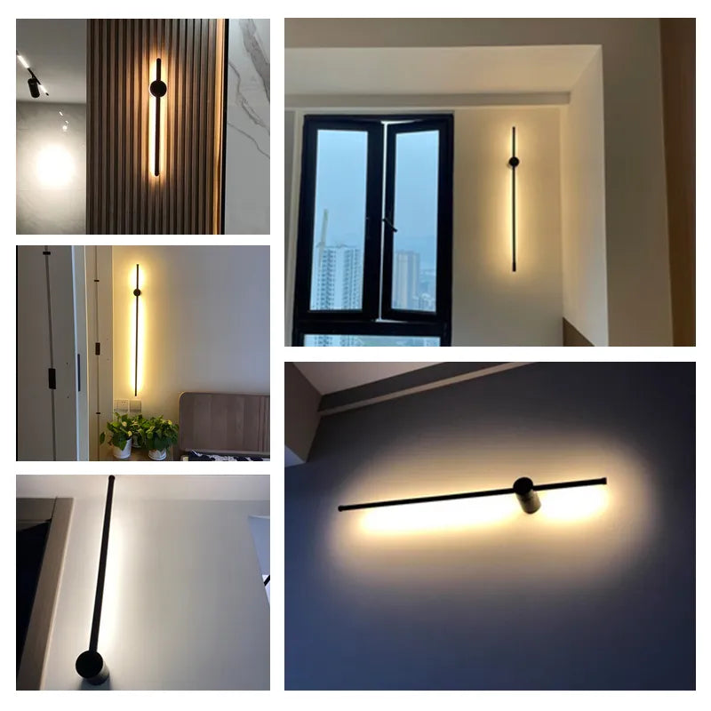 NordicRod – Minimalist Wall Lamp with Plug for Chic Interiors