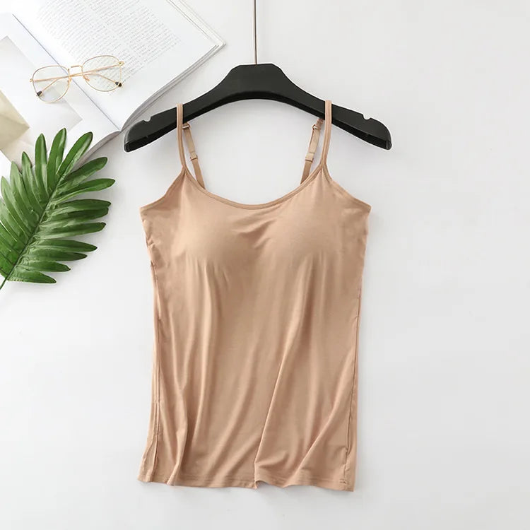 Women's Cooling Top with Built-in Bra