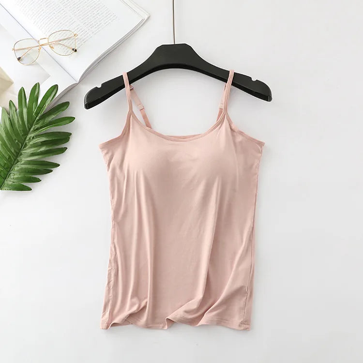 Women's Cooling Top with Built-in Bra