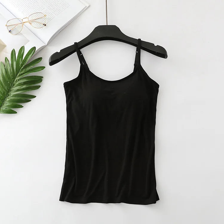 Women's Cooling Top with Built-in Bra