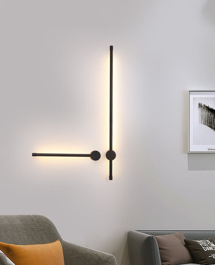 NordicRod – Minimalist Wall Lamp with Plug for Chic Interiors