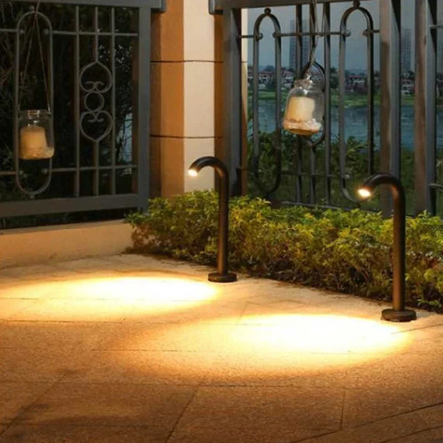 Modern IP68 Waterproof Aluminum Courtyard Pillar Light - 50,000 Hour Lifespan, Energy Efficient, Multiple Color Temperatures
