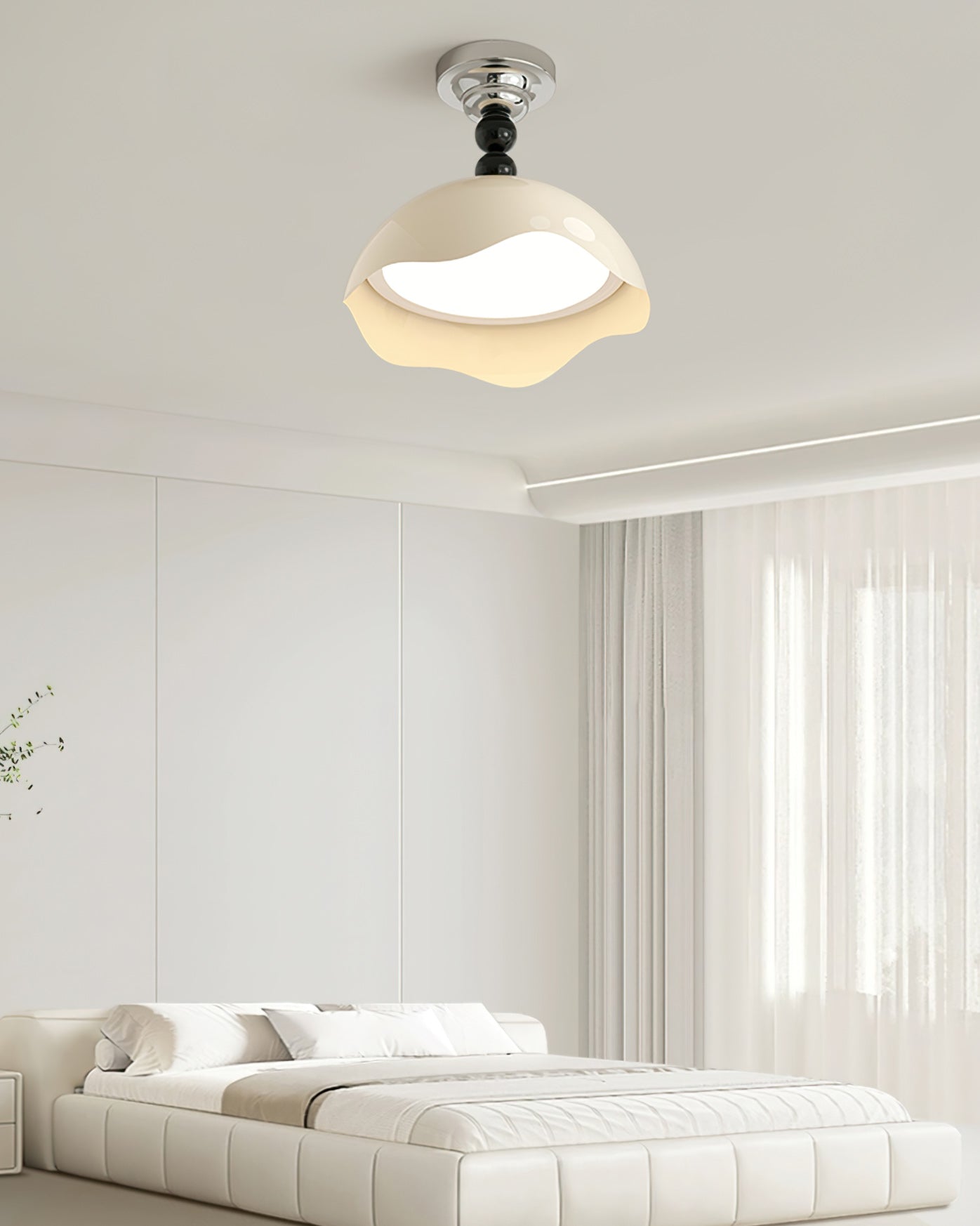 LuxeCrest - Ceiling Light with Subtle Detailing and Opulent Light