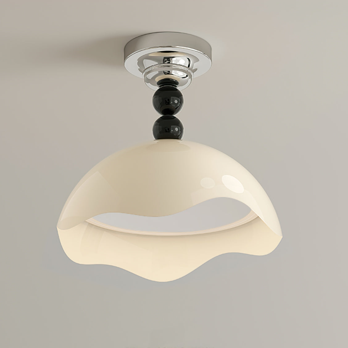 LuxeCrest - Ceiling Light with Subtle Detailing and Opulent Light