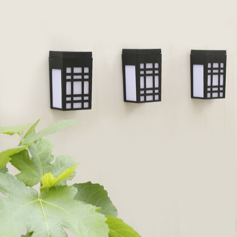 HikariGlow – Japanese-Inspired Solar Wall Light for Outdoor Serenity