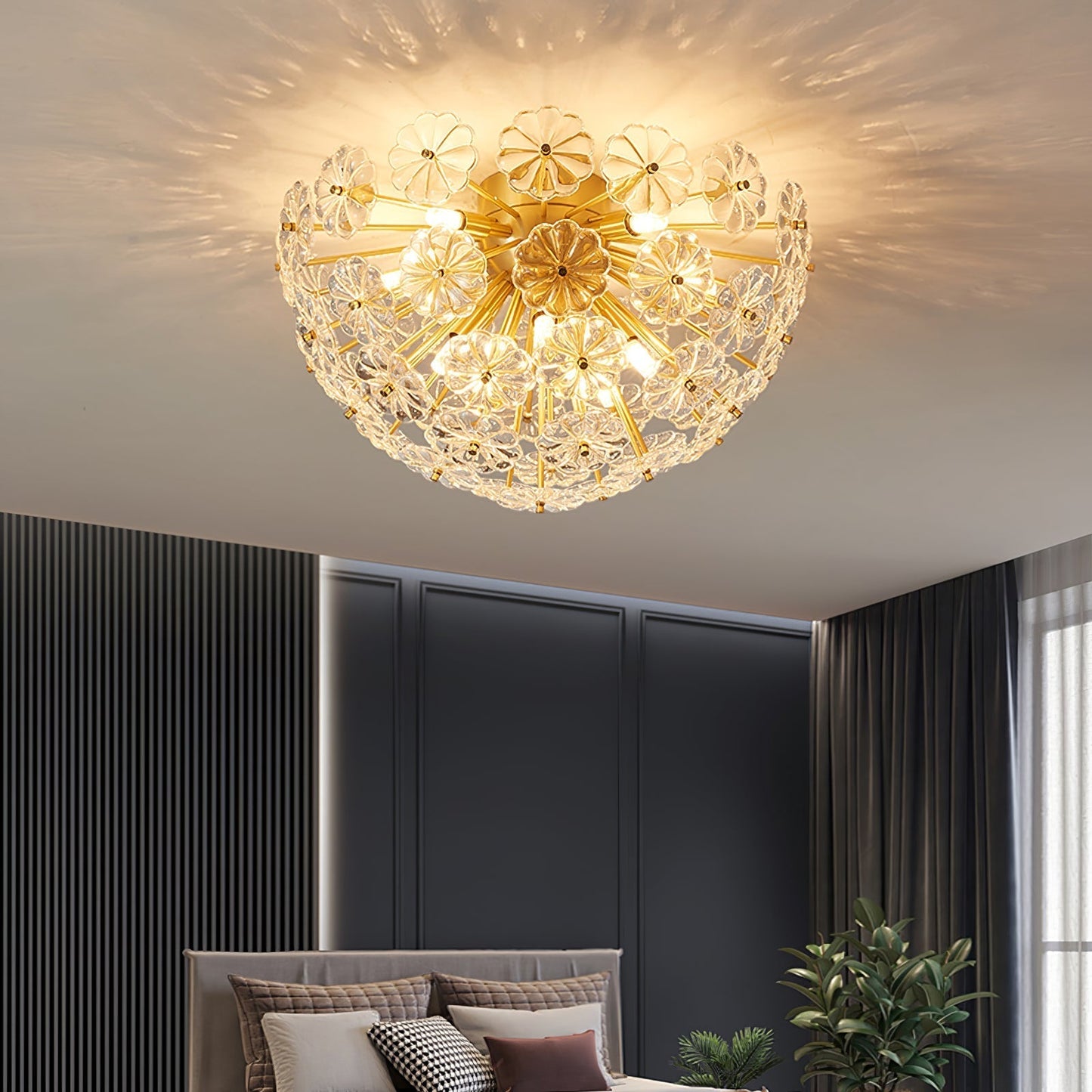 LuxeLamina - Ceiling Lamp with Exquisite Design and Brilliant Shine