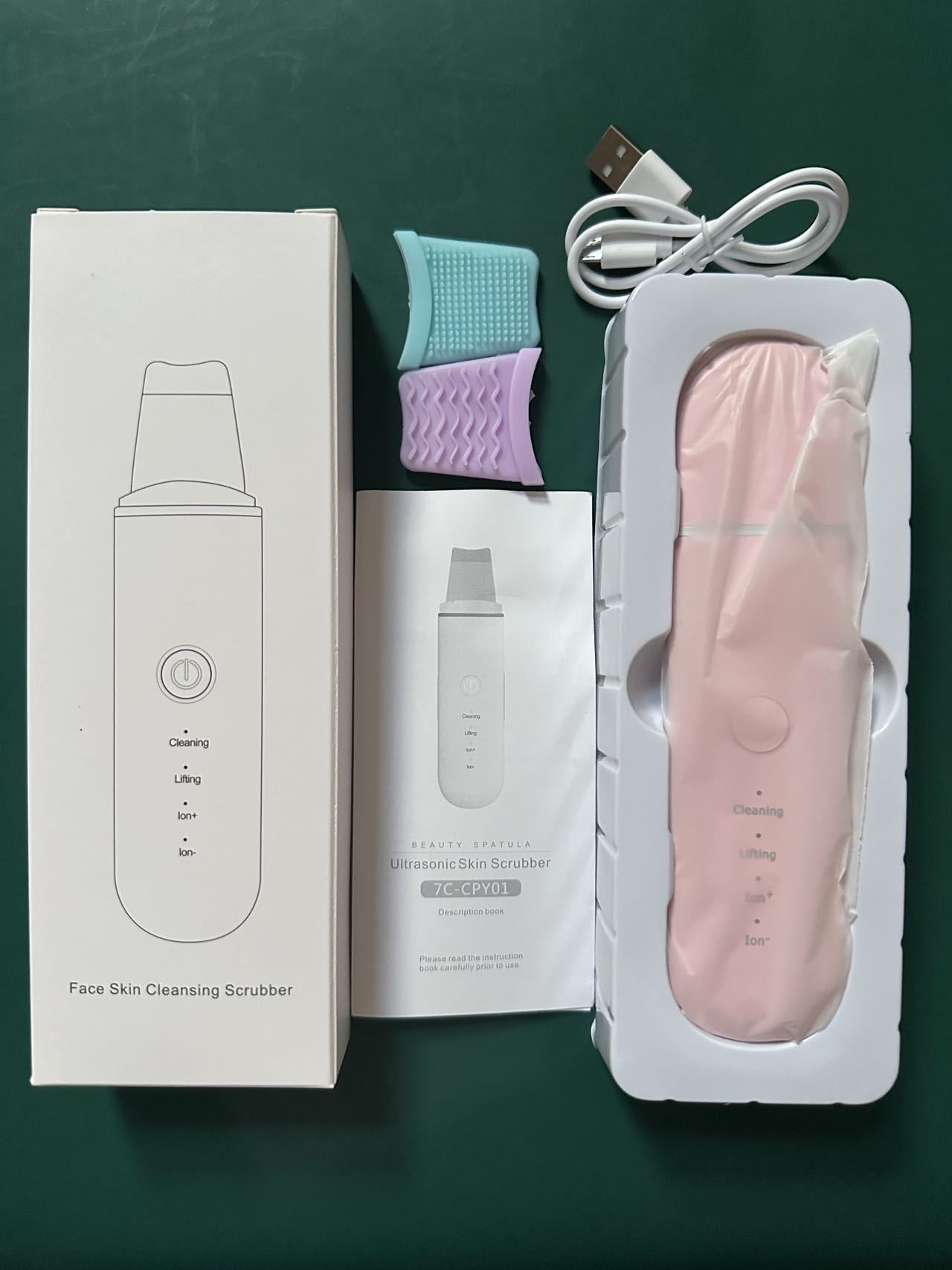 GlowScrub - Deep Cleansing & Lifting Ultrasonic Facial Tool