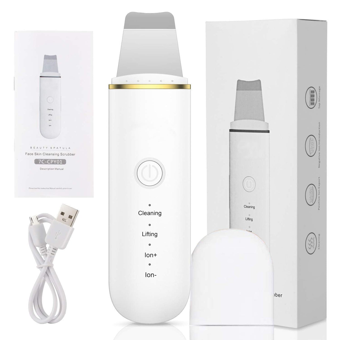 GlowScrub - Deep Cleansing & Lifting Ultrasonic Facial Tool