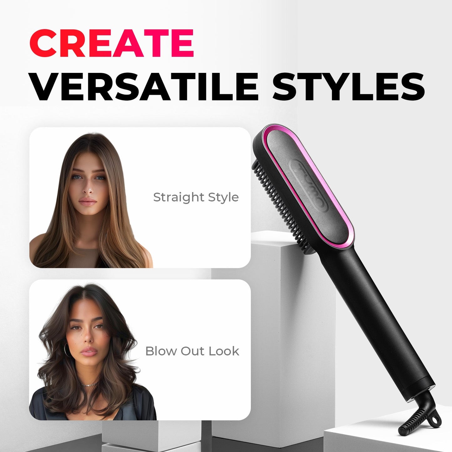 StyleGlow – Rejuvenating Hair Brush for Smooth, Shiny Styles