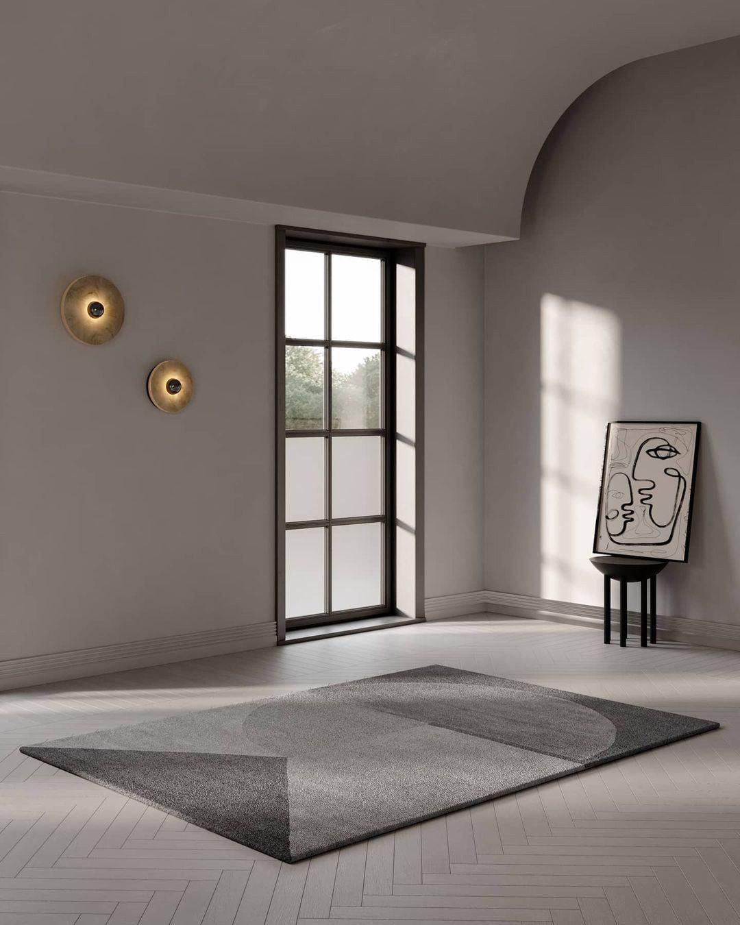 LuxeMarble – Round Marble Wall Lamp for Chic Illumination