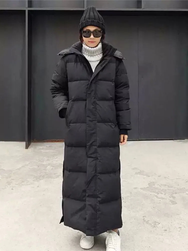 Sheena | Long down jacket with hood for winter