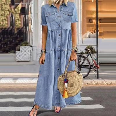 Shaniah - Classic Denim Casual Dress – Timeless & Stylish