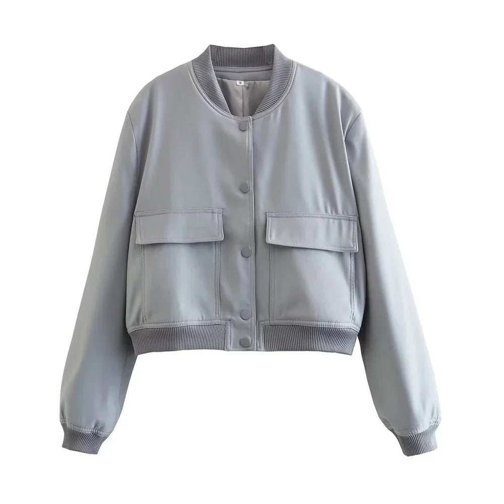Tiffany: Bomber Jacket - Vintage Long Sleeve