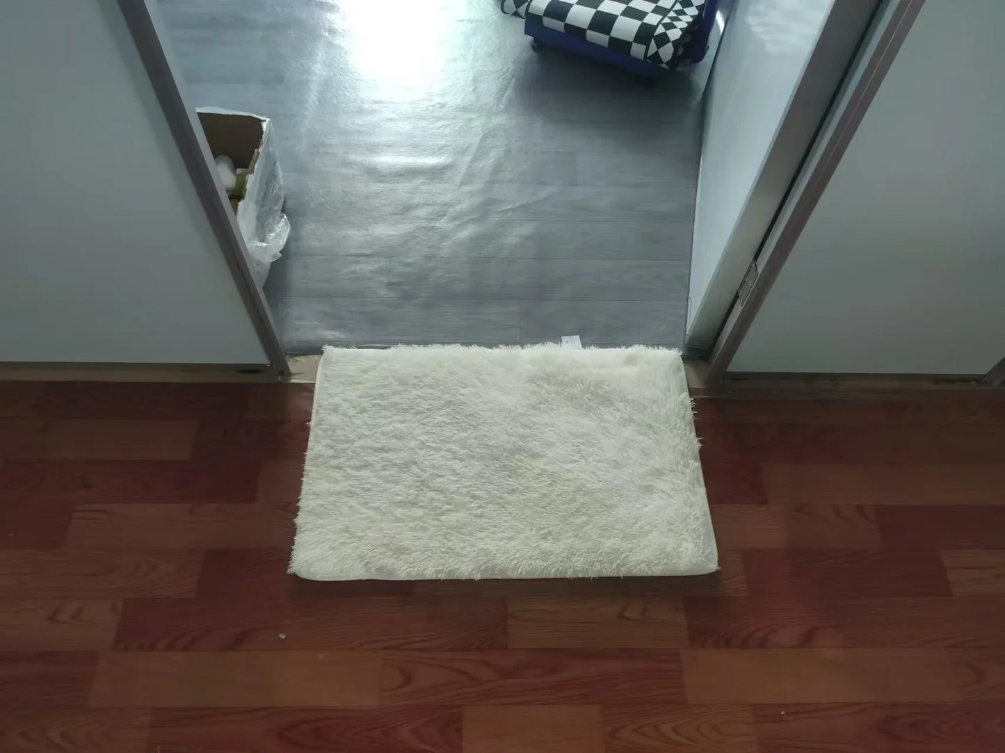 VIKAMA Simple Ins Style Silk Wool Floor Carpet Soft Comfortable Warm Cloakroom Bedroom Living Room Carpet Sofa Cushion Rugs