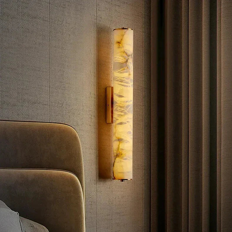 OpalAura - Elegant Marble Wall Lamp