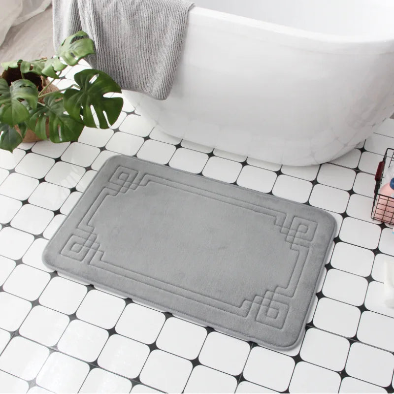 Cobblestone Embossed Non-Slip Bath Mat for Bathroom