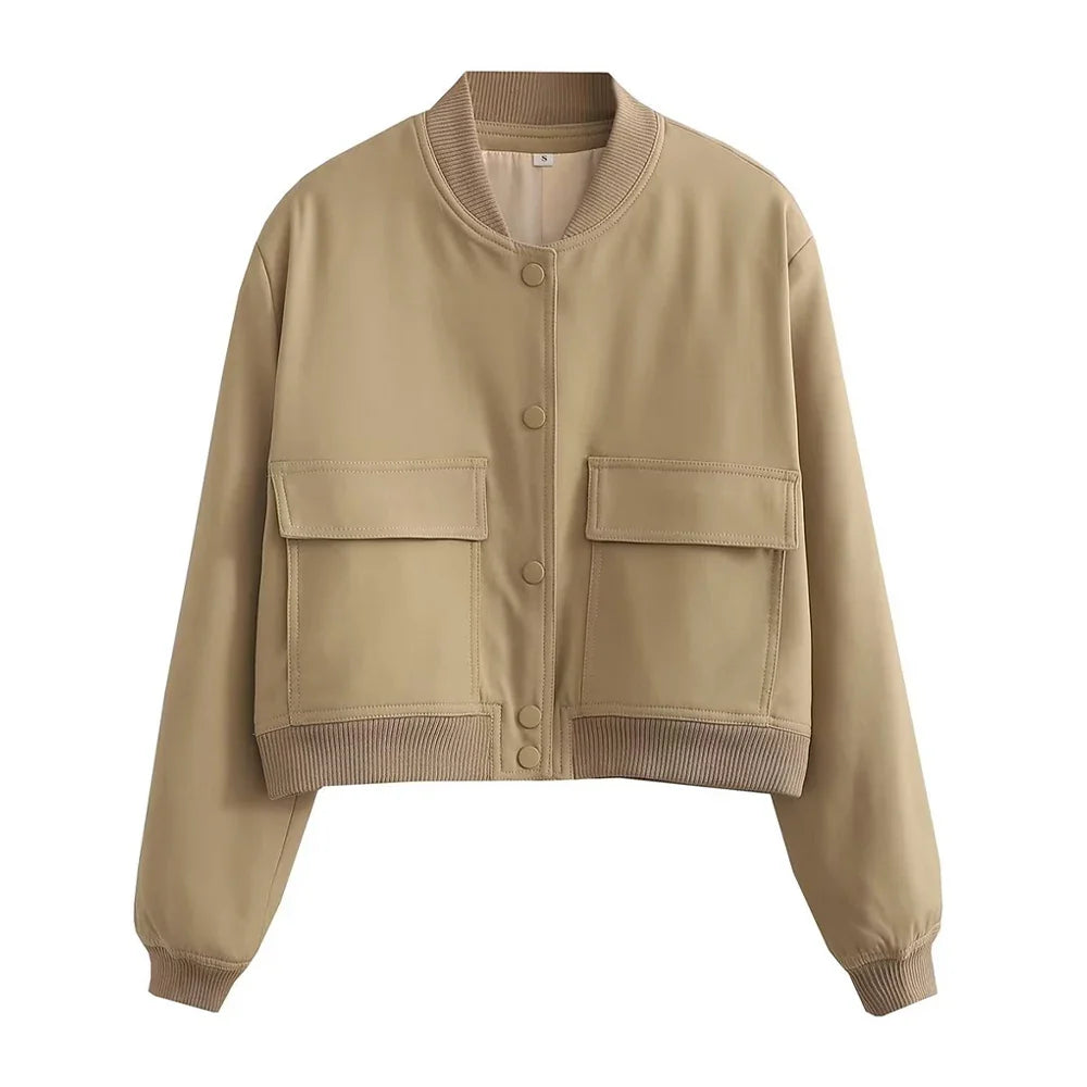 Tiffany: Bomber Jacket - Vintage Long Sleeve
