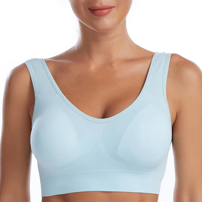 Wire-Free & Seamless Padded Bralette with side-coverage and anti-sagging