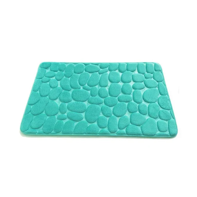 Cobblestone Embossed Non-Slip Bath Mat for Bathroom