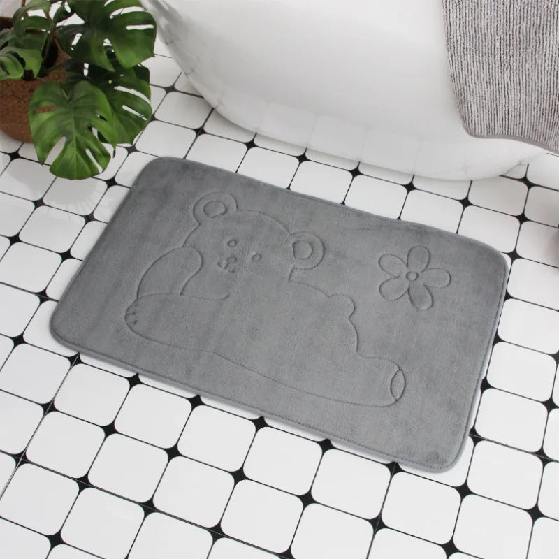 Cobblestone Embossed Non-Slip Bath Mat for Bathroom