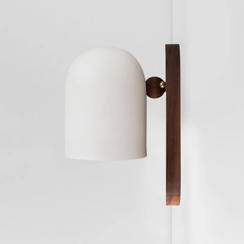 TimberSoul – Wabi-Sabi Walnut Wall Lamp for Natural Ambience