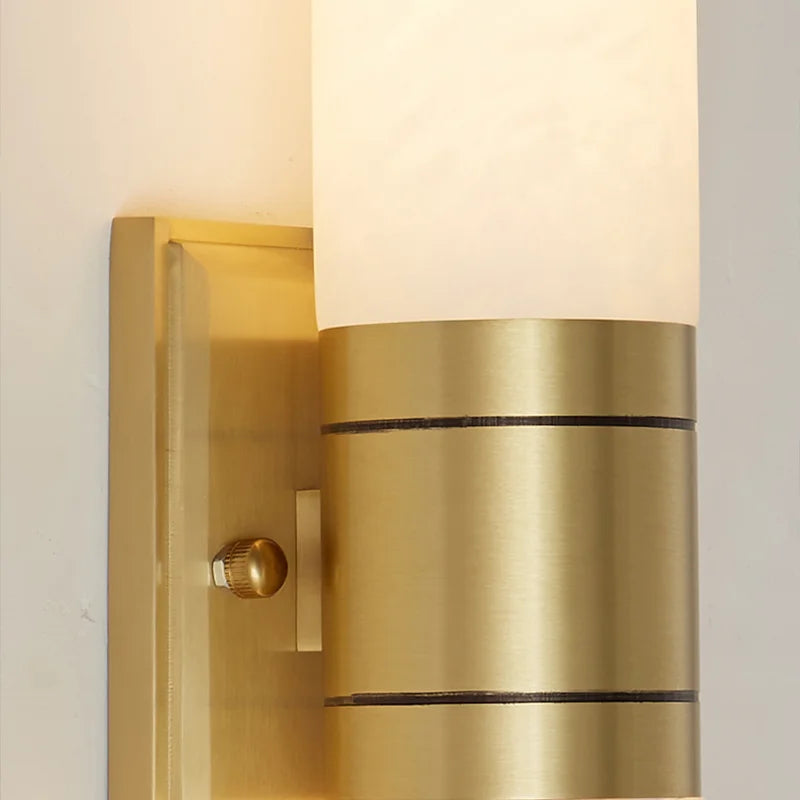 CopperEdge – Artistic Marble Wall Lamp for Unique Interiors