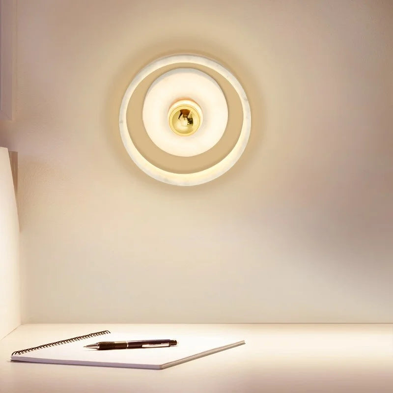 TranquilMarble - Wall Lighting in Wabi-Sabi Style