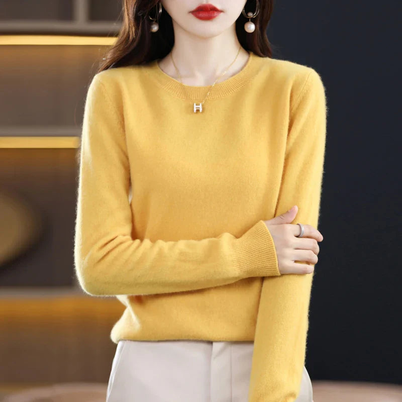 Claire: Women's 100% Pure Wool Cashmere Sweater