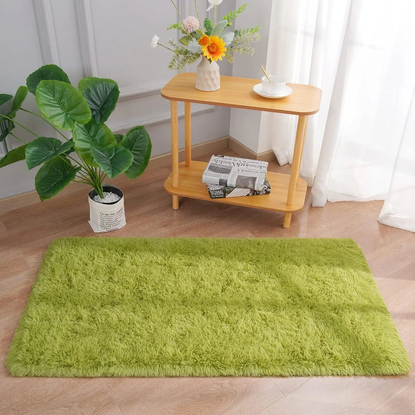 VIKAMA Simple Ins Style Silk Wool Floor Carpet Soft Comfortable Warm Cloakroom Bedroom Living Room Carpet Sofa Cushion Rugs