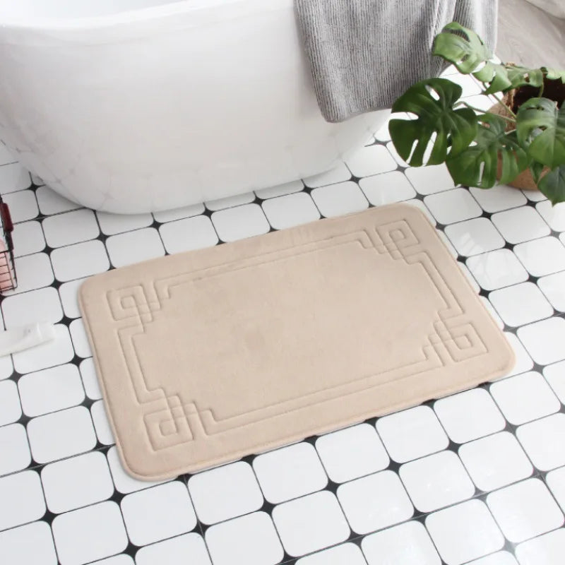 Cobblestone Embossed Non-Slip Bath Mat for Bathroom