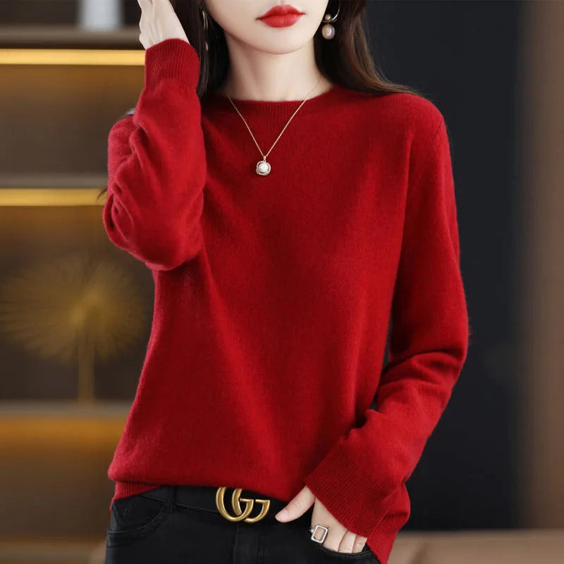 Claire: Women's 100% Pure Wool Cashmere Sweater
