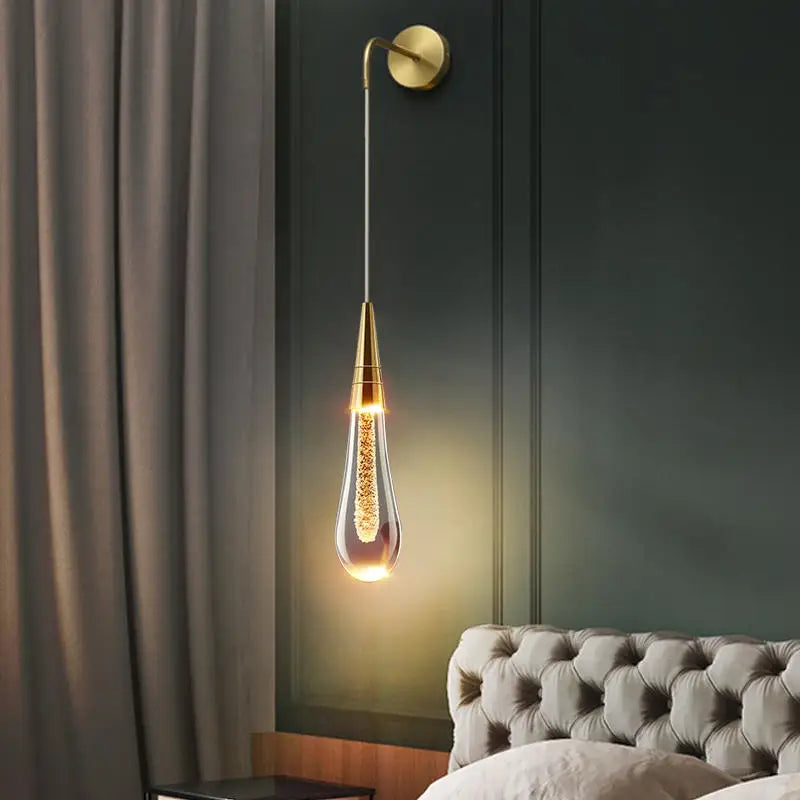 Thelittleesse™ Crystal Drops – LED Wall Light with Timeless Elegance