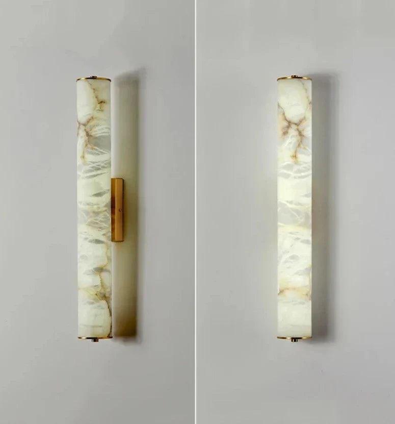 OpalAura - Elegant Marble Wall Lamp