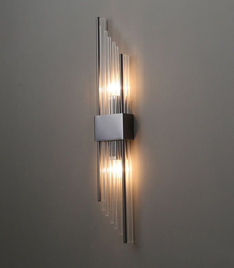 RadiantCrown – Gold Crystal Wall Lamp with Durable Build
