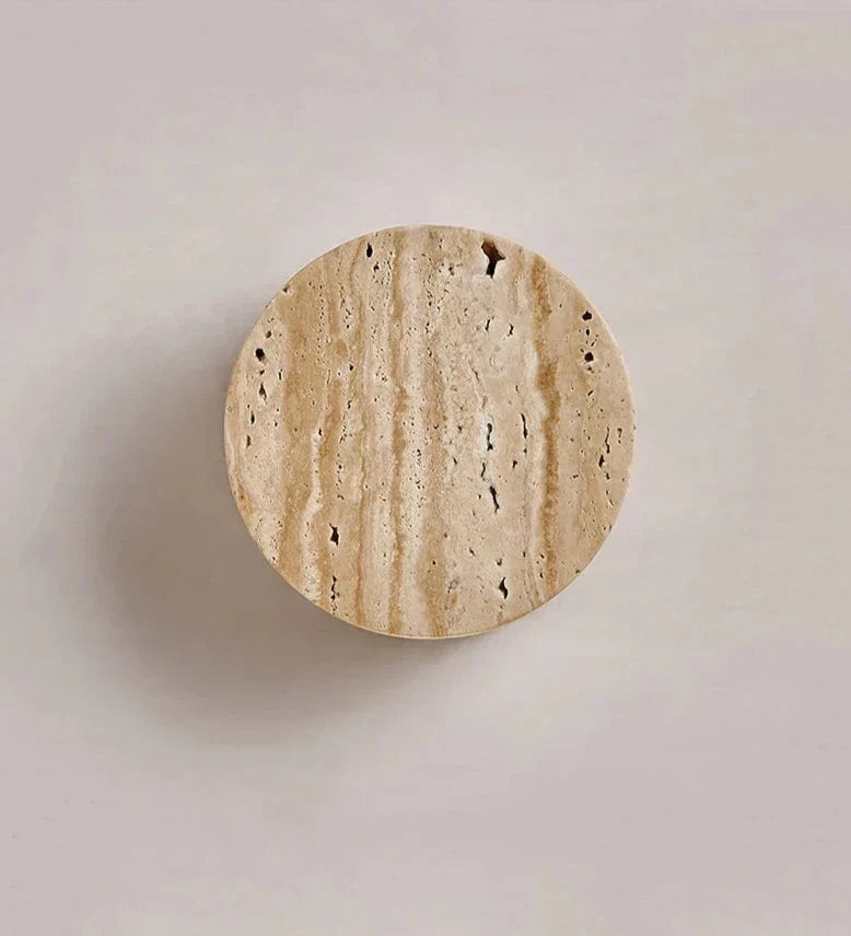 AuraStone - Natural Travertine Sconce