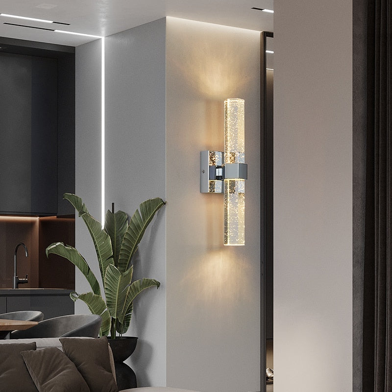 GlimmerBubble - Luxurious Crystal Wall Light