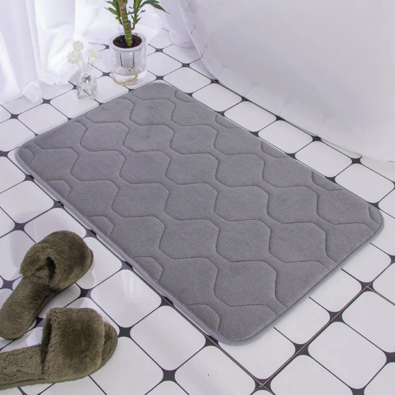 Cobblestone Embossed Non-Slip Bath Mat for Bathroom
