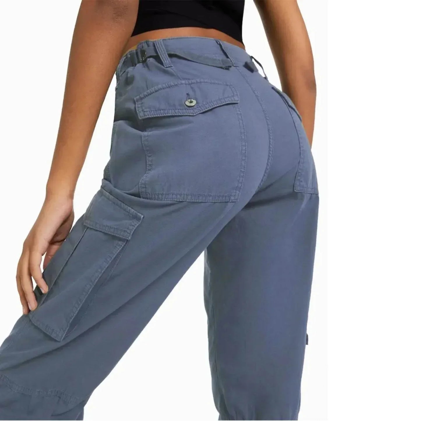 Milly - Adjustable Waist Cargo Pants - Stylish & Functional