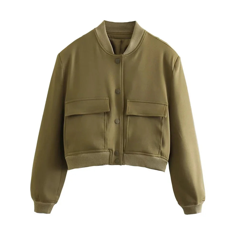 Tiffany: Bomber Jacket - Vintage Long Sleeve