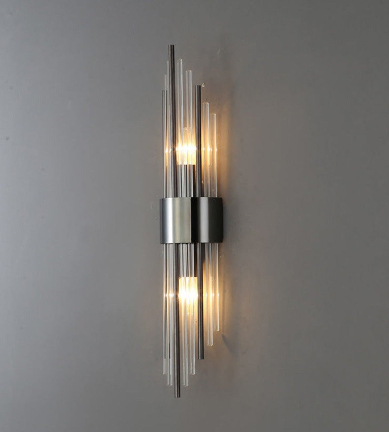 RadiantCrown – Gold Crystal Wall Lamp with Durable Build