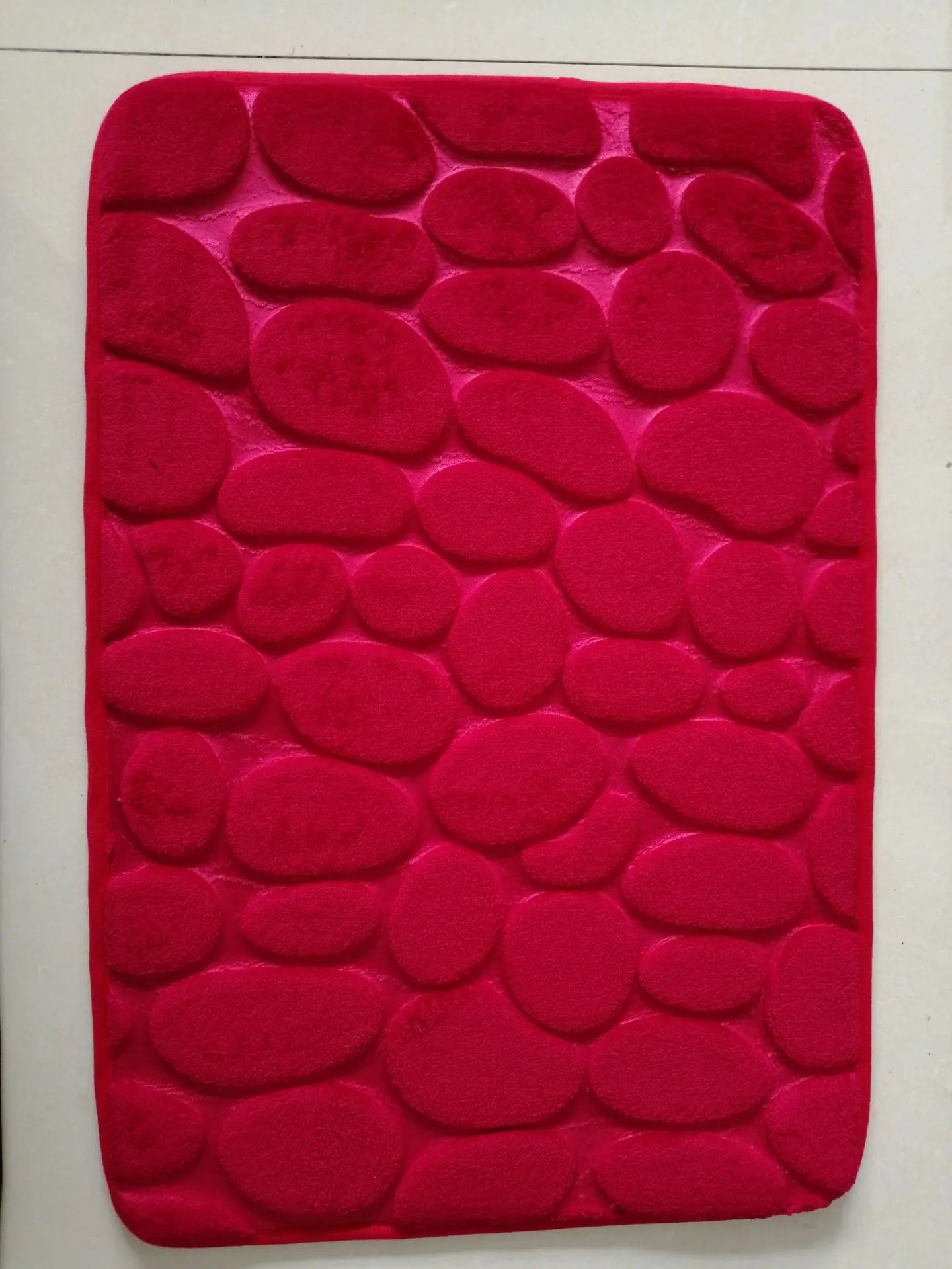 Cobblestone Embossed Non-Slip Bath Mat for Bathroom